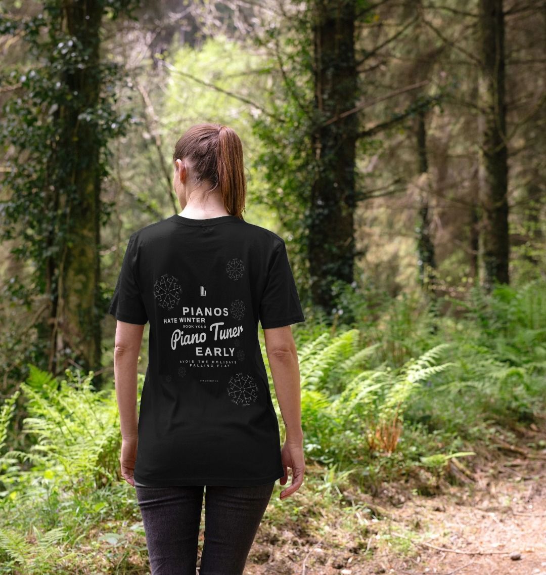 Pianos Hate Winter T-Shirt in Black