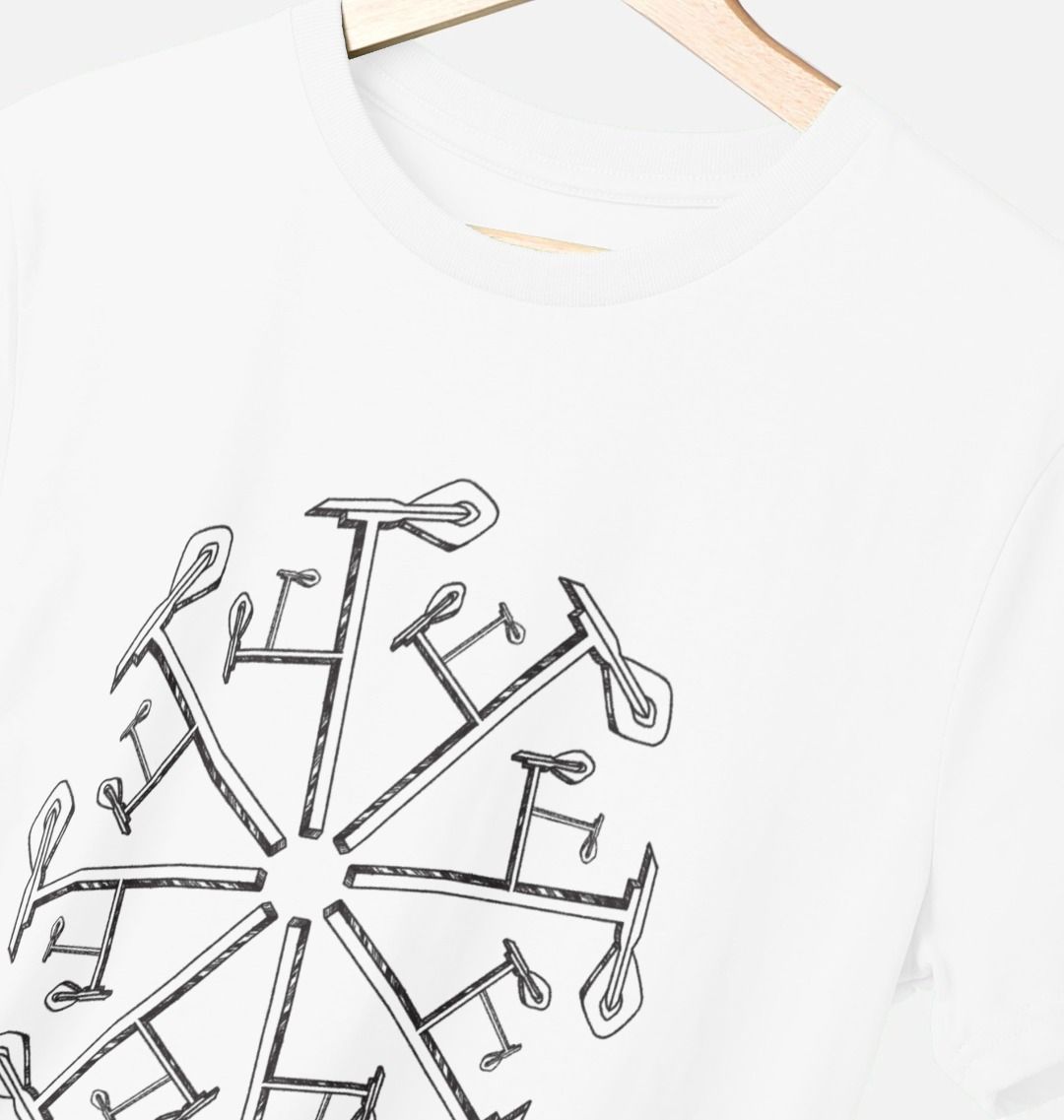 Pianos Hate Winter T-shirt in White