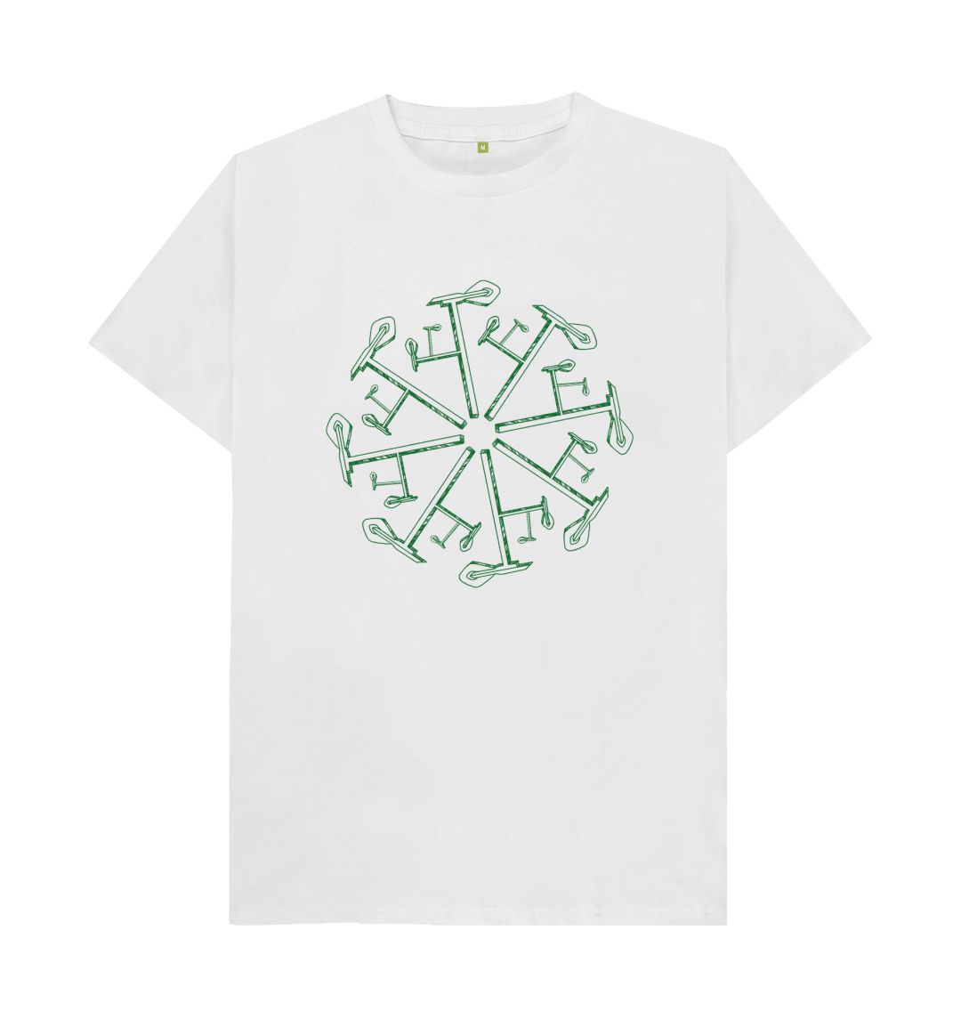 White Pianos Hate Winter T-shirt in Green