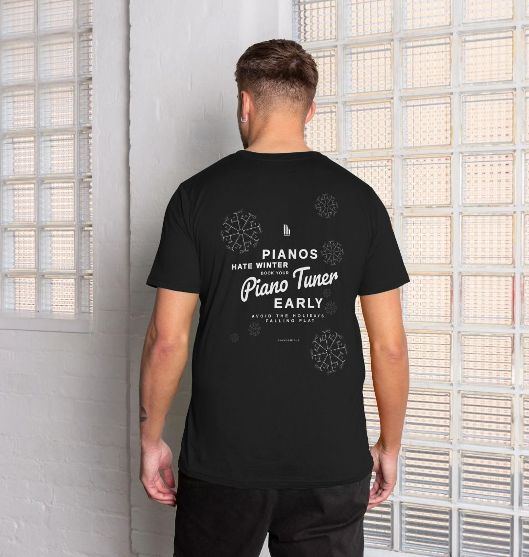 Pianos Hate Winter T-Shirt in Black