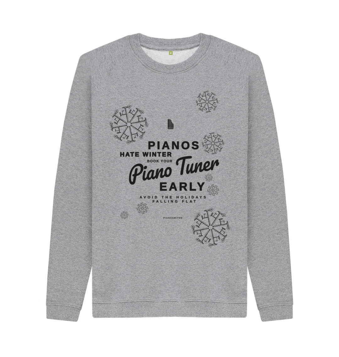 Light Heather Printed Sweater Front